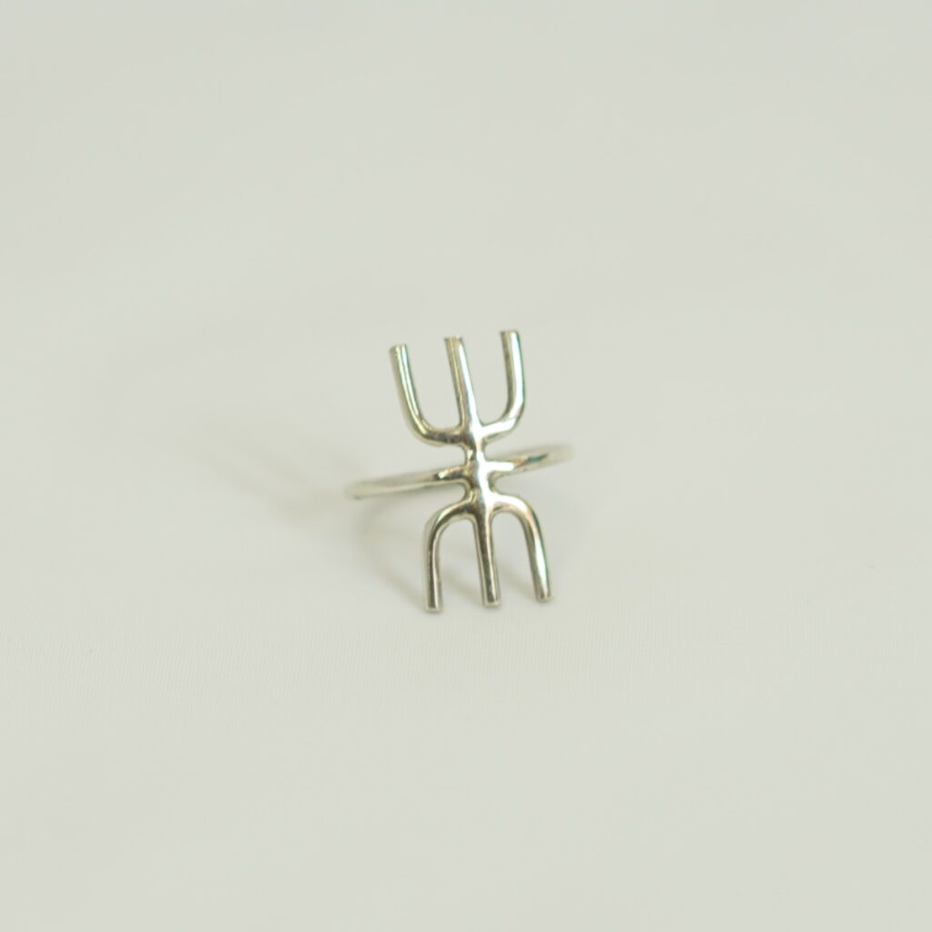 Berber Amazigh Symbol Ring ⵣ – Handmade Sterling Silver Tuareg Ring